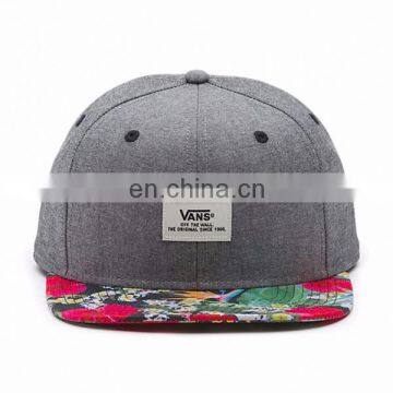 Cool Flat Brim Unstructured 6 Panel Hat Fitted Snapbacks photo-2