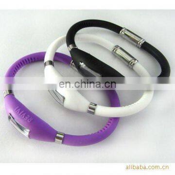 Hot Sale Sports Ion de silicone montre