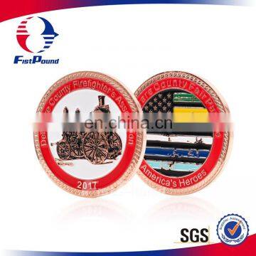 Hard Enamel Fire Department Chellange Coin