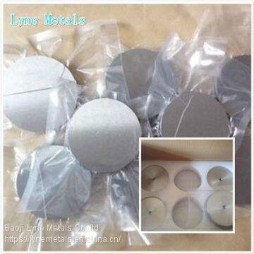 Supplier Titanium Alloy GR5 Round Plate or Disc for Coating Using photo-3