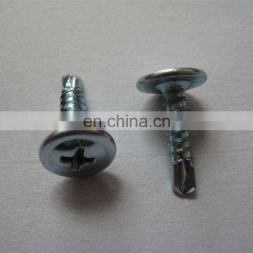 Galvanized Phillips round head self drilling tapping screw