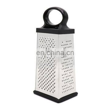 Hot sale 4 Sides  Stainless Steel Professional kitchen Grater for Cheese Vegetables and Ginger