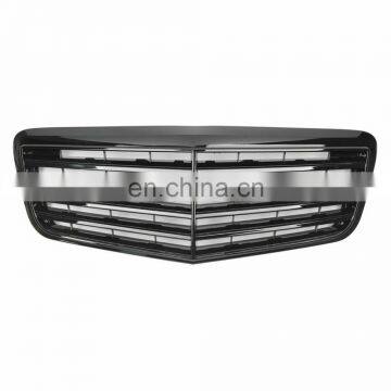 Gloss Black Front Grille 07-09 For Mercedes Benz W211 E-Class E320 E350 E550 E63