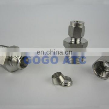 ZG 1/2'' male thread O.D 8 mm hard tube 2 inch stainless steel pipe fittings stainless steel elbow pipe stainless steel rod