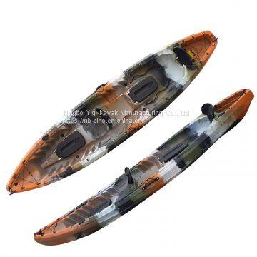 Sit on top two person plastic sea kayak