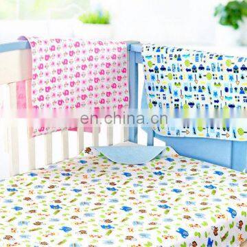 Printed Cartoon Pattern Waterproof Crib Size Infant Baby Urine Mat