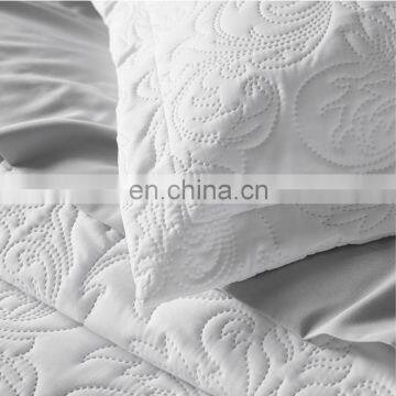 High Quality Beauty Designs African India Turkish Egyptian Double White 3Pcs Cooling Bedspread Set With Pillowcase photo-6