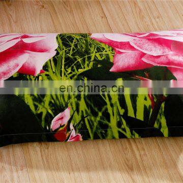 3D Bedding Set Reactive Printing 100% Polyester Pink Flowers Duvet Cover Set photo-4