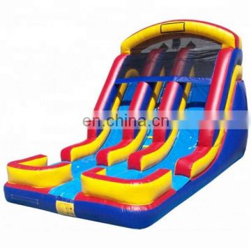 double dual line cheap clearance commercial combo inflatable water slide