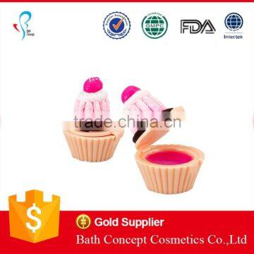 moisturizing waterproof cute cupcake lip balm