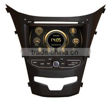 car media for Ssangyong 2014 Korando with GPS/Bluetooth/Radio/SWC/Virtual 6CD/3G internet/ATV/iPod/DVR