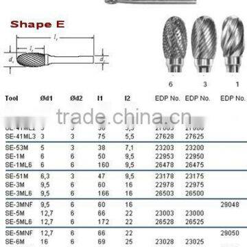 Burrs Carbide Shape E