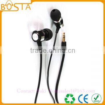 Communication aviation high end model cheap stainless steel earphones 2016