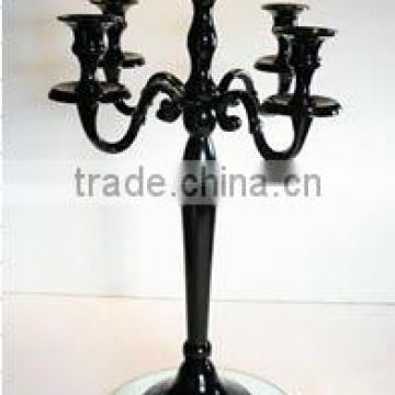 Wedding Decorative Black Candelabra, 5 Lite Balck Candlestick candelabra