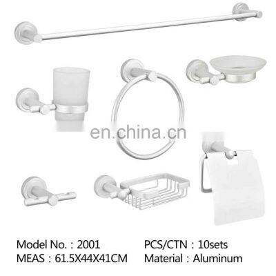 Bathroom Accessories Chrome Plated Zinc Alloy Towel Bar Wall Mount Paper Holder Soap Holder Toilet Brush And Holder Towel Ring