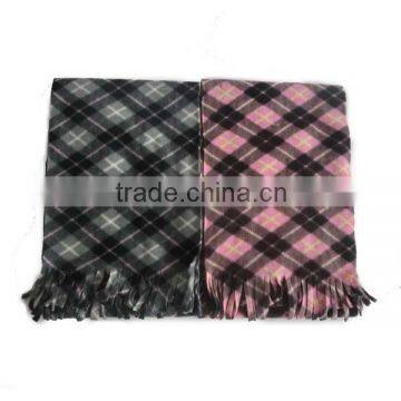 New long Lattice Fleece Scarf