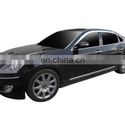 Chrome door visor side window deflector shade sun rain shield silver strips guard for Kia Equus 2009-2015