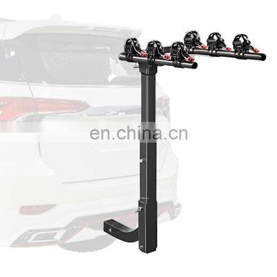 Bike Rack Outdoor Travel Steel Bicycle Car Rack Hitch Bicycle Carrier Trunk Mount Bicycle Rack