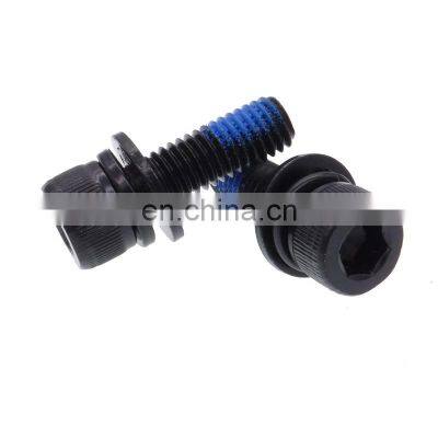 nylok blue patch truss head anti-skidding black oxide machine screws