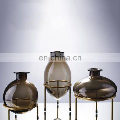 China Manufacturer High Quality Nordic Glass Modern Vase Decoration Rustic Home Decor