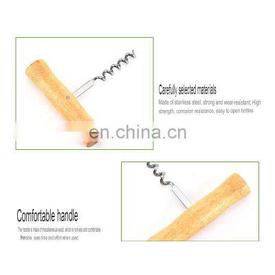 Corkscrew Customized Custom Printed Mini Portable Stainless Steel Wooden High Quality Wine Bottle Opener photo-3