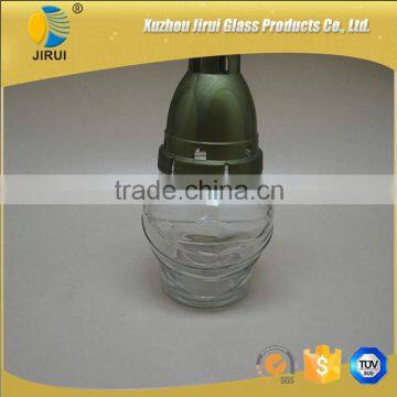 200ml Attractive Knight Shape Clear Glass Food Jar