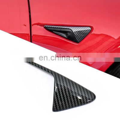 Hot Sale Accessories Parts ABS Side Camera Decorative Cover Patch For Tesla Model 3 2017