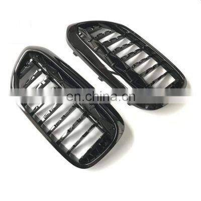 Black Silver diamond Front Kidney Grille Fit for BMW G30 G38 New 5 Series 2017-