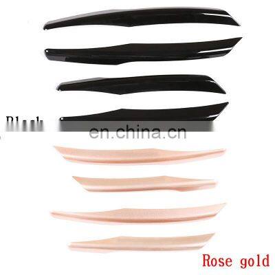 ABS Black Car Rose gold Front Fog Lamp Frame Trim Exterior decoration Accessories For Land Rover Range Rover Evoque L551 2019-20