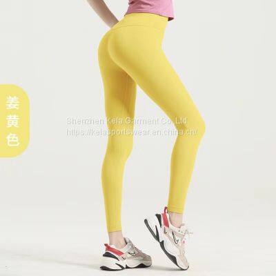 Gym Yoga Active Wear Sportswear Women Solid Color Yoga Pants Sports Suit Workout Clothing photo-2