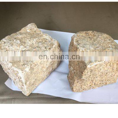 Natural Stone Outdoor Floor Tile Yellow Granite Cube 10x10x10cm Cube