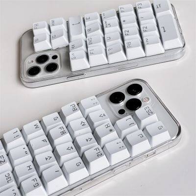 Spoof Creative Personality Keyboard Man For I Phone 11 Pro Max 12/13/14 Mobile Phone Case 7/8 Silicone Aesthetic Packaging Box photo-5
