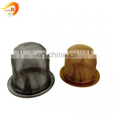 316 Stainless Steel Pipe Strainer Filter Cap Woven Wire Mesh