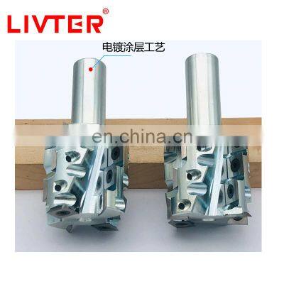 LIVTER Economy Carbide Tipped Surfacing Rabbeting Flycutter Surface Planer Spindle Moulder Cutter Face Mill For Cnc Machines photo-5