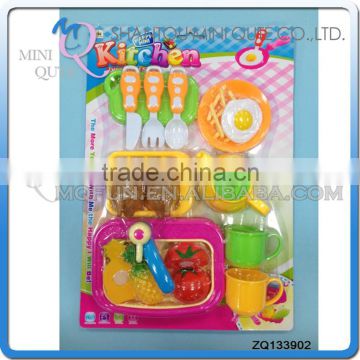 MINI QUTE Pretend Preschool Funny Tea cooking food fruit Vegetable kitchen play house set learning educational toys NO.ZQ133902