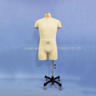 Professional Male 3/4 Body Dress Form w/ Removable Shoulders