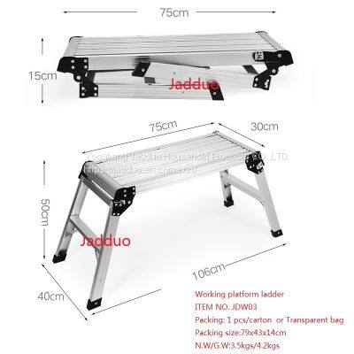 Skillful Alumnium Accessorie Iron Small Platform Household Ladder photo-2