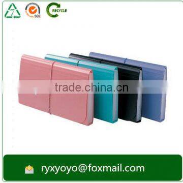 Frosted pp Expanding Folder Wallet Hard Plastic Accordion Folder With String Closure photo-5