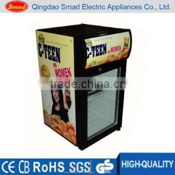 Single Glass Door Mini Table Top Refrigerating Showcase