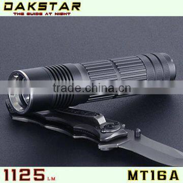 DAKSTAR MT16A XML T6 1125LM 26650 LED CREE Battery High Power Police Military Flashlight photo-5