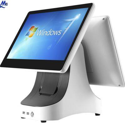 All in One 15.6 Inch Windows Capacitive Touch Dual Screen Billing Machine POS With 11.6 Inch Customer Display photo-3