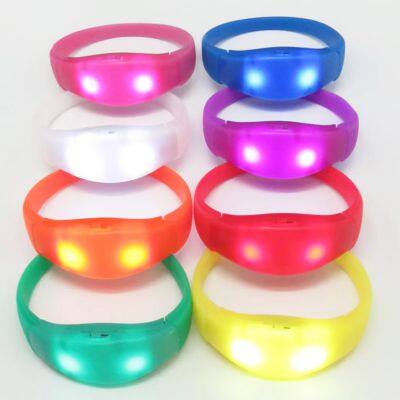 2025 Wedding Gift Glow in Dark Bracelet Light up LED Sound Activated Bracelets