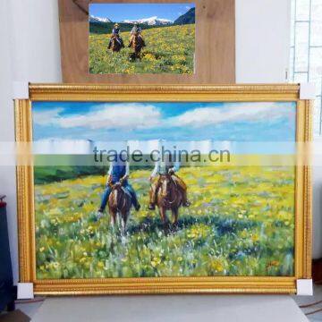 create impression oil painting from photograph landscape 01
