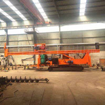 Crawler Walking Long Screw Pile Driver, Foundation Reinforcement Grouting Drill, Cfg Long Screw Hole Leading Machine