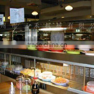 Double-deck sushi conveyor belt