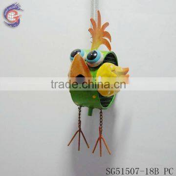 hanging decoration of flying metal birds garden ornament