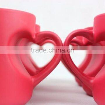 11oz inner heart shape sublimation color changing mug sublimation mug ceramic mug for sublimation mug