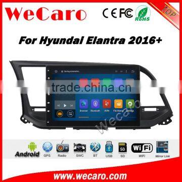 Wecaro WC-HE1062 10.2 inch android 4.4/5.1 car dvd for hyundai elantra 2016 touch screen dvd gps With Wifi and 3G GPS Radio RDS