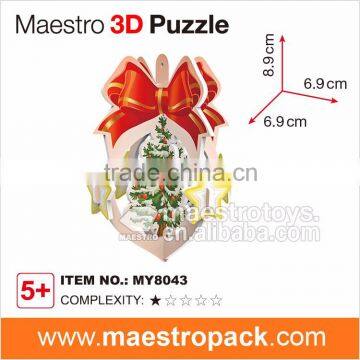 6PCS New Year Ornament 3d Puzzle Christmas Ornament photo-2