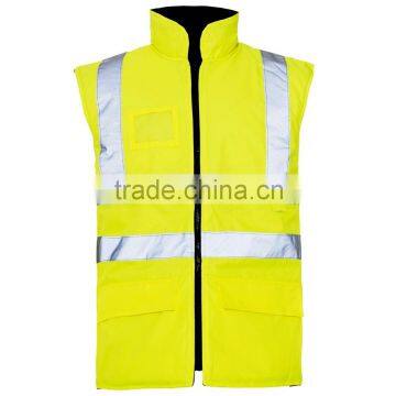 reflective safety winter man worm vest